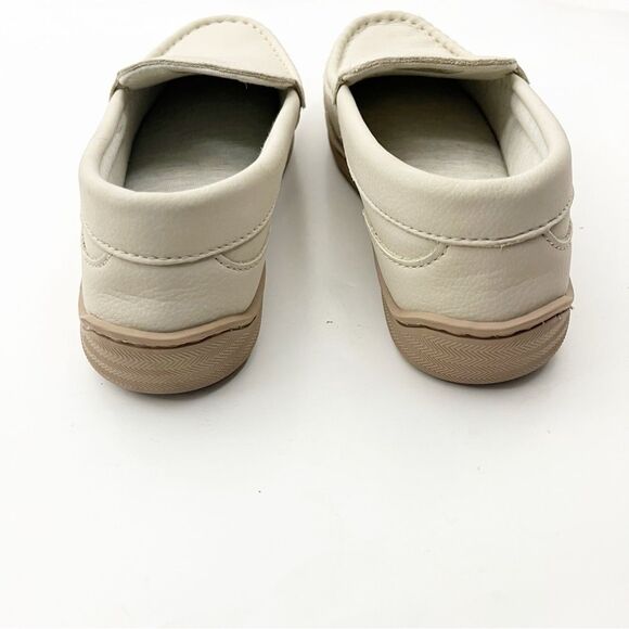 MY SLIPPERS By My Pillow Leather Cream Memory Foam Slip On Moccasins, Size 7 - Picture 5 of 11